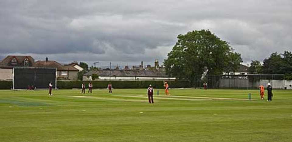 A general view of the cricket ground at Clontarf