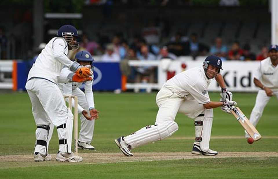 Jonathan Trott scored an unbeaten 31, England Lions v Indians, Tour match, 3rd day,  Chelmsford, July 15, 2007
