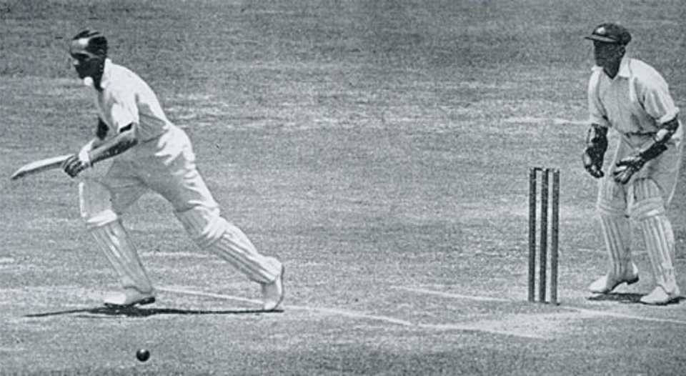 Herbert Sutcliffe hits the winning run as the lone spectator on the Hill heads home, Australia v England, 1st Test, Sydney, December 7, 1932