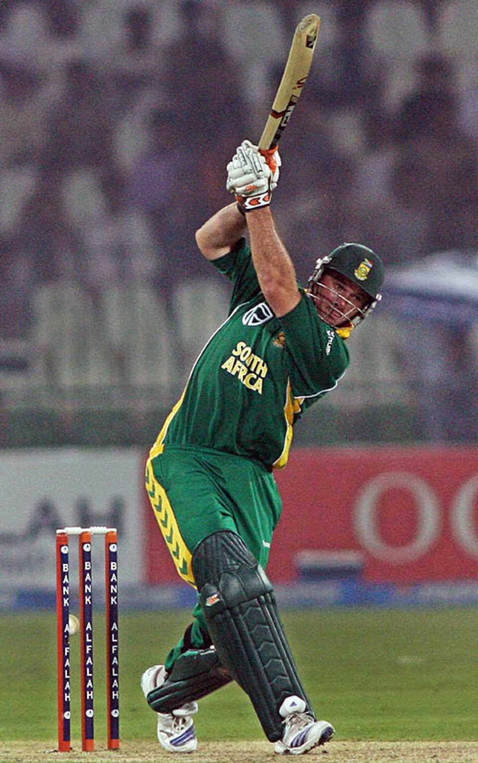 Graeme Smith drives down the ground, Pakistan v South Africa, 4th ODI, Multan, October 26, 2007