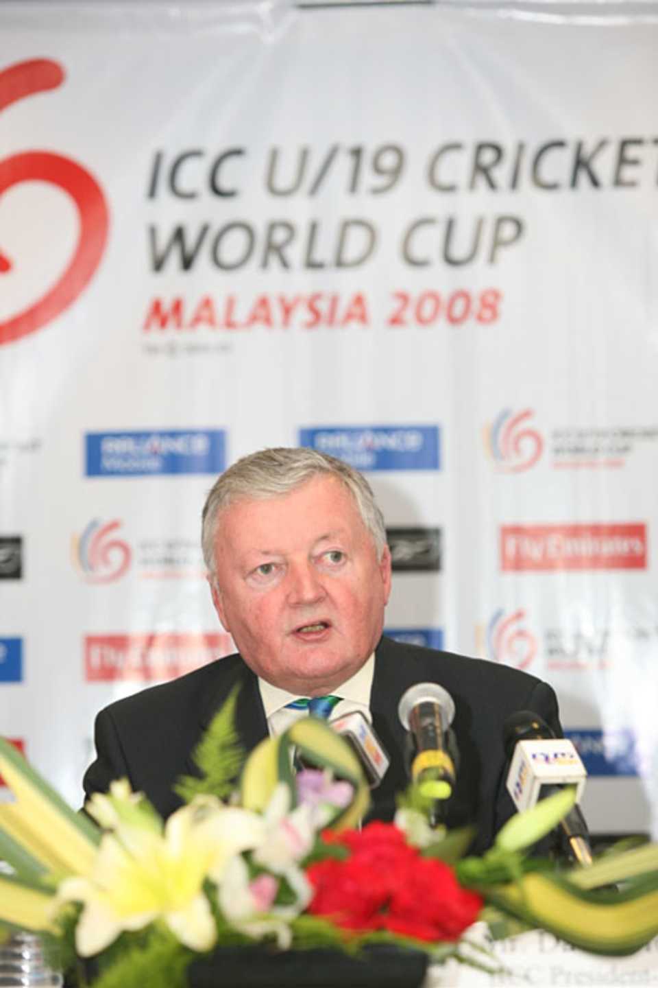 David Morgan officially launches the 2008 Under-19 World Cup