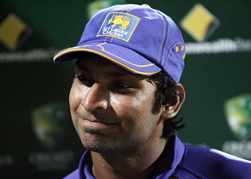 Kumar Sangakkara won the Man of the Match for his 128, India v Sri Lanka, 8th match, CB Series, Adelaide, February 19, 2008 
