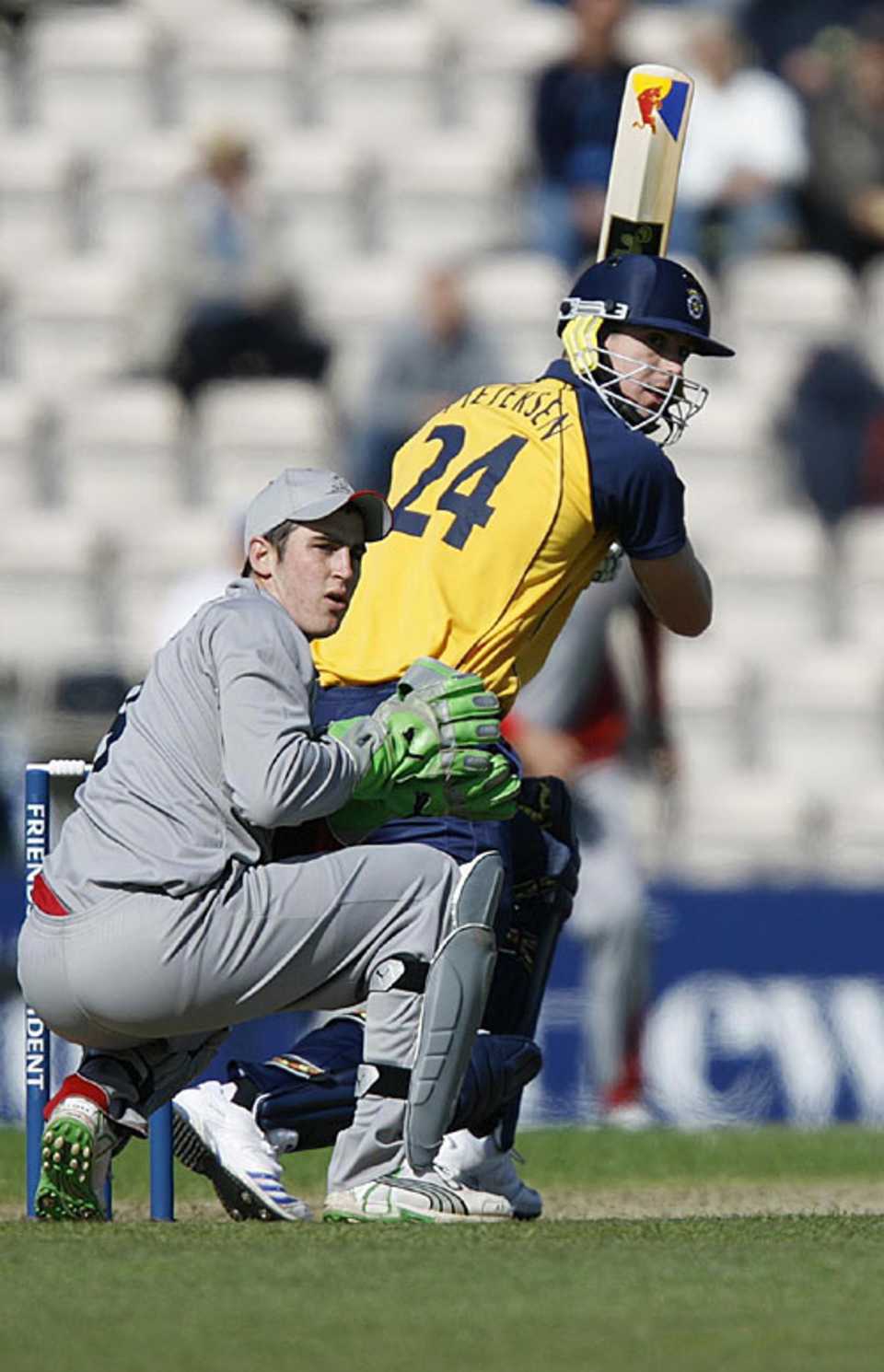 Kevin Pietersen on his way to a one-day fifty, Hampshire v Somerset, Friends Provident Trophy, Southampton, May 2, 2008