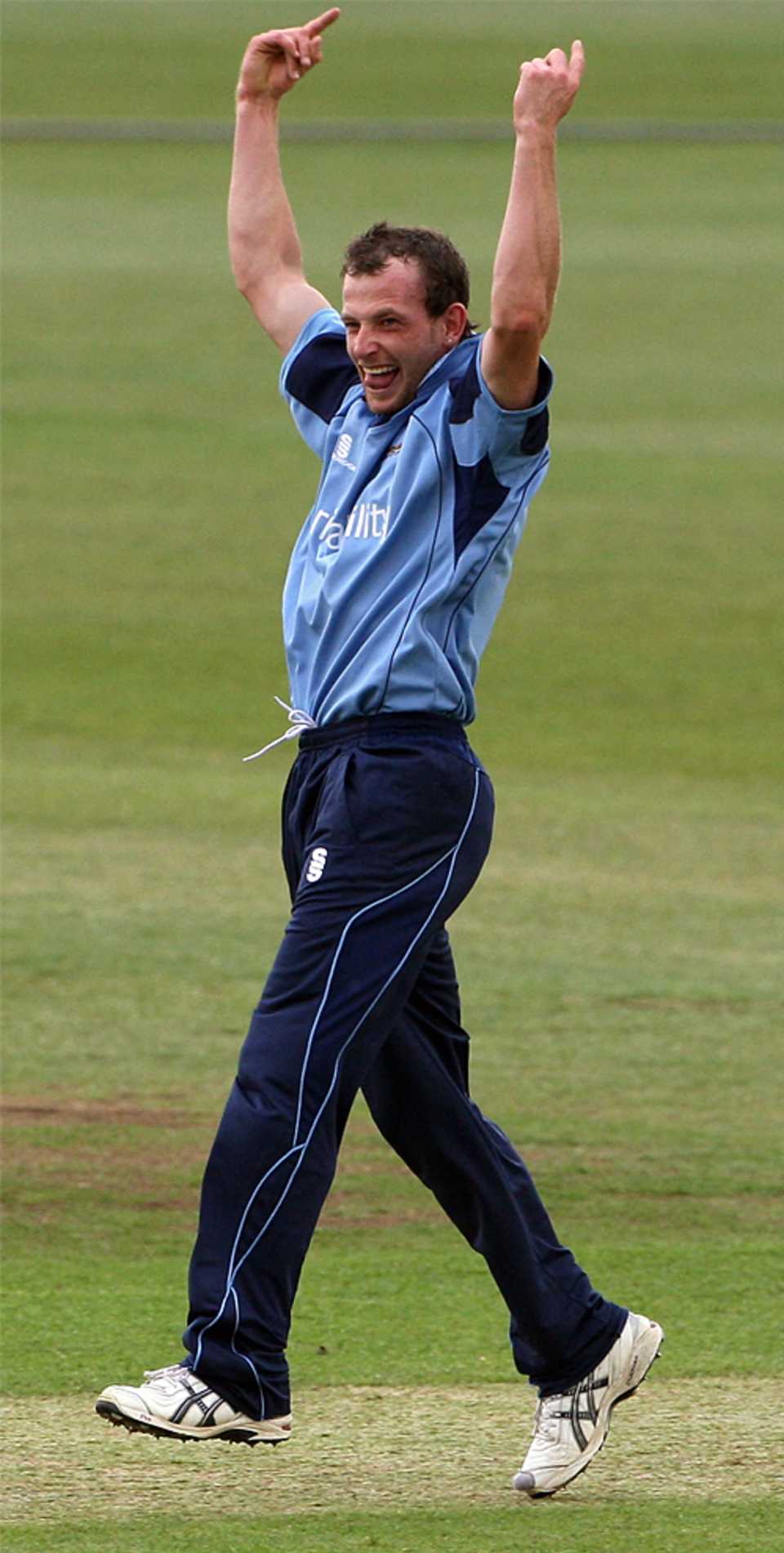 Graham Wagg celebrates, as did the rest of his team on beating Lancashire