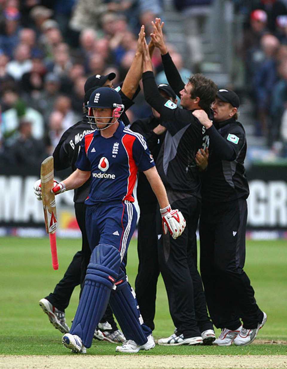 Paul Collingwood departs as New Zealand close in on victory, England v New Zealand, 3rd ODI, Bristol, June 21, 2008