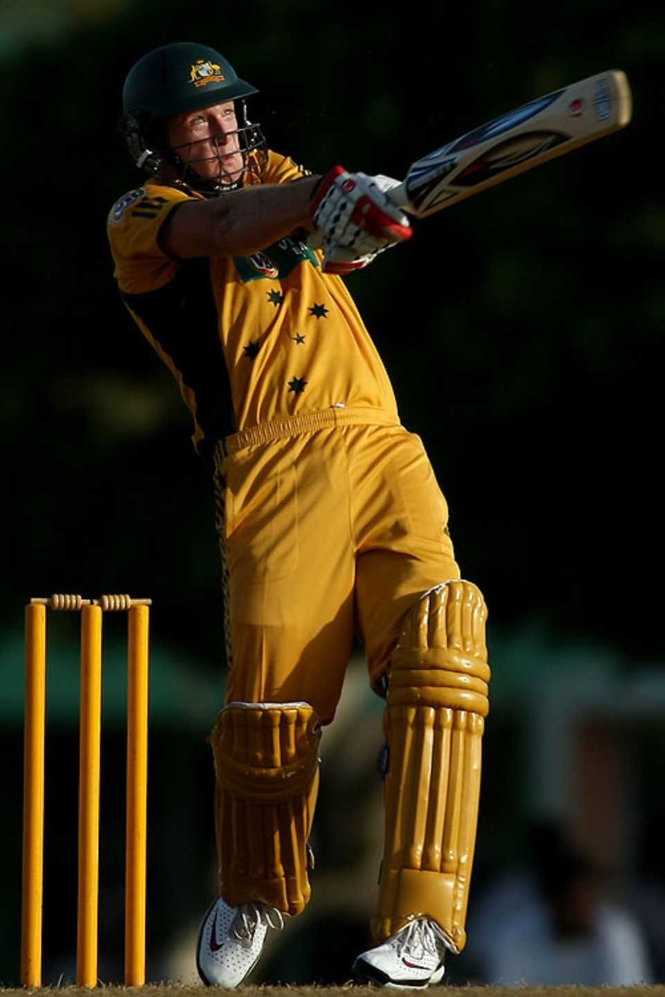 Cameron White pulls viciously on his way to a half-century, University of West Indies Vice-Chancellor's XI v Australians, tour game, Barbados, June 21, 2008 
