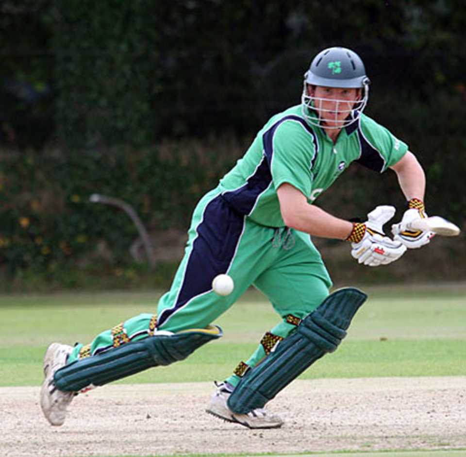 Gary Wilson on his way to a 65-ball 47, Ireland v Norway, European Division One  Championship, Dublin, July 25, 2008