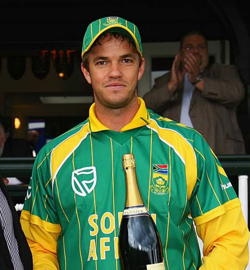 Albie Morkel bags the Man-of-the-Match award