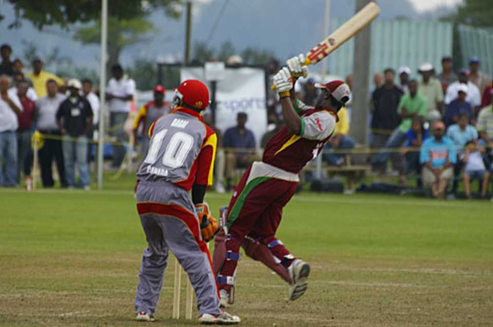 Xavier Marshall hits one of 12 sixes in his innings