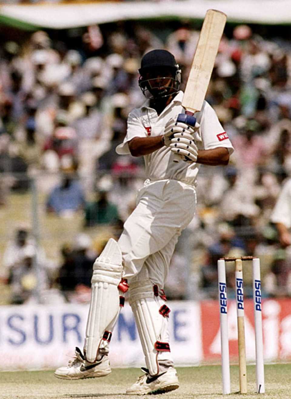 VVS Laxman pulls behind the wicket, India v Australia, 2nd Test, Calcutta, March 19, 2008