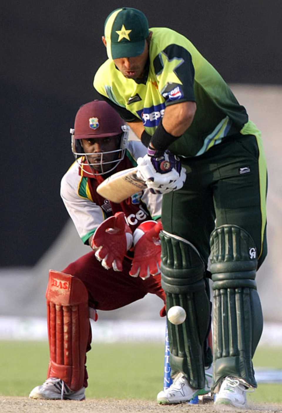 Misbah-ul-Haq scored an unbeaten 79, Pakistan v West Indies, 3rd ODI, Abu Dhabi, November 16, 2008