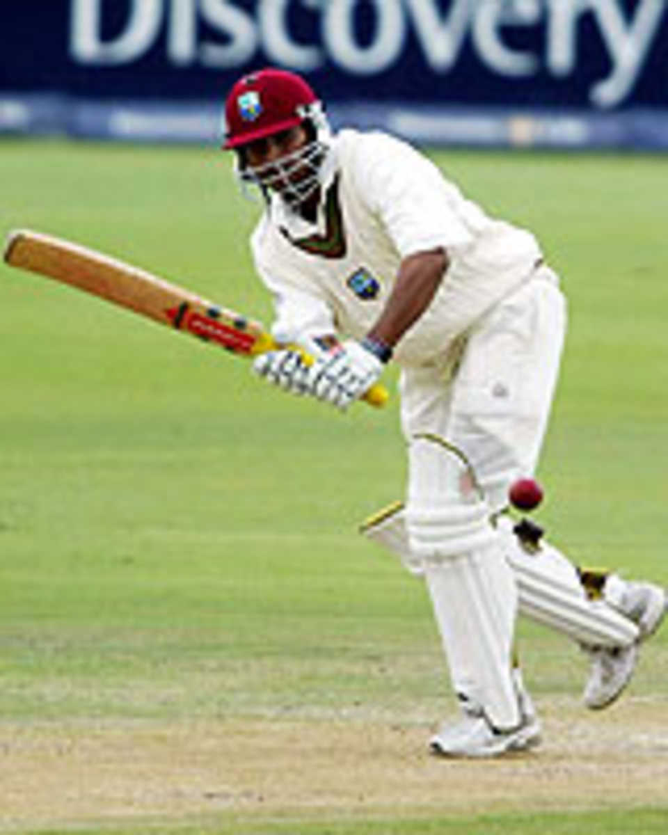 Ramnaresh Sarwan on his way to a century, West Indies v South Africa, 4th Test, Centurion, January 19, 2004