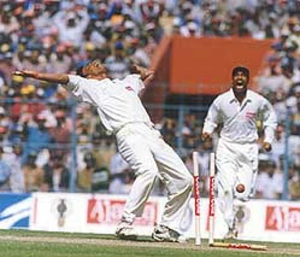 In the India v Pakistan Asia Test Championship game , Eden Gardens Calcutta February 1999