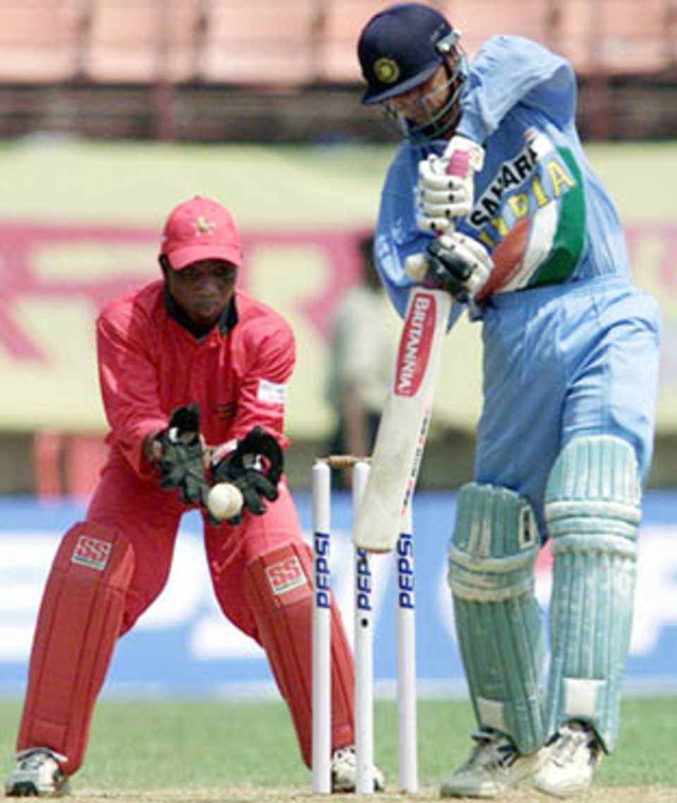 Mohammad Kaif in action during his innings of 56