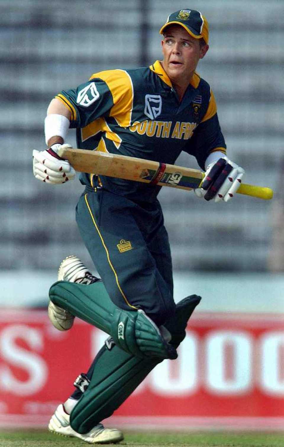 South African batsman Jacques Rudolph, during his innings of 81 against Bangladesh in the TVS tri-nation tournament in Dhaka, 17 Apr 2003