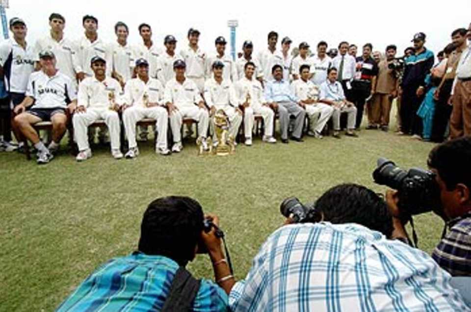 A first-ever series victory in Pakistan, with the victory in the final Test, Pakistan v India, 3rd Test, Rawalpindi, 4th day, April 16, 2004