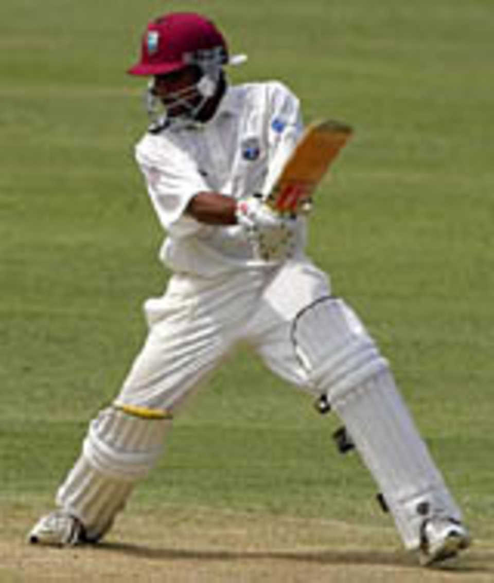 Ramnaresh Sarwan cuts on his way to 261*, West Indies v Bangadesh, 2nd Test, Jamaica, June 6, 2004