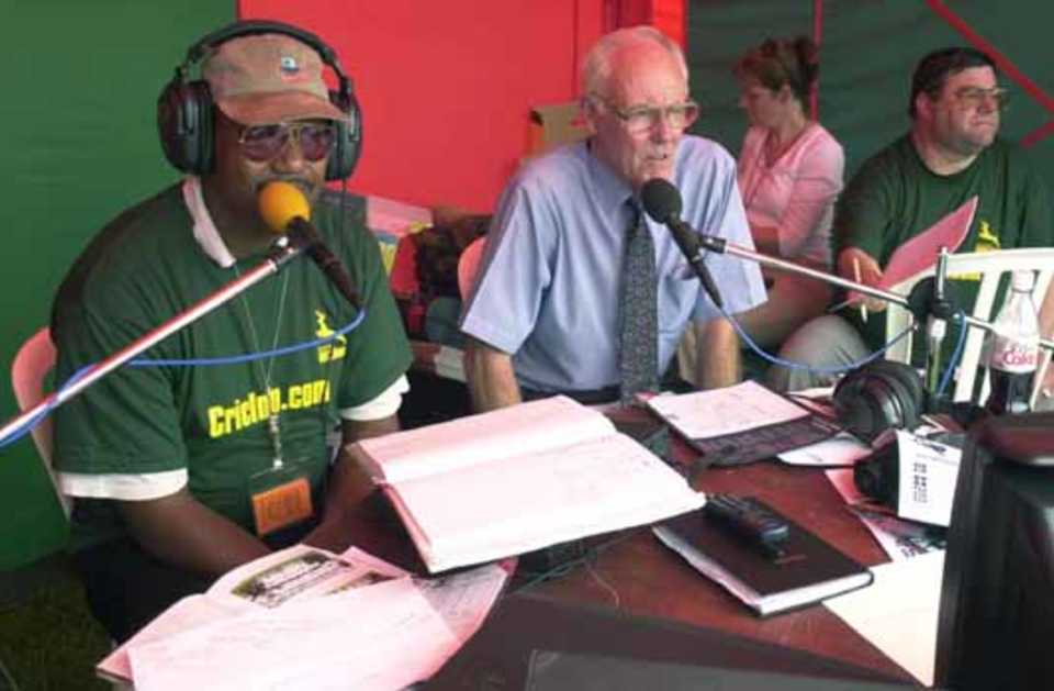 West Indian star Colin Croft, renowned cricketer and writer Jack Bannister and scorer Vic Issacs