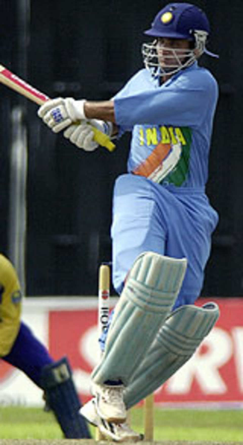 Sourav Ganguly pulls during his knock