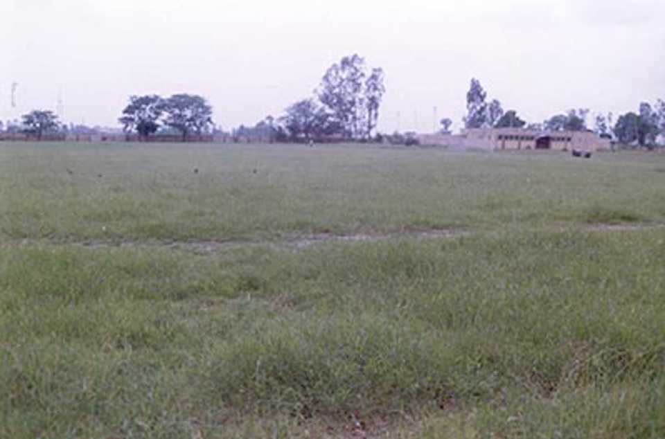 A panoramic view of the Indra Gandhi Stadium, Orai