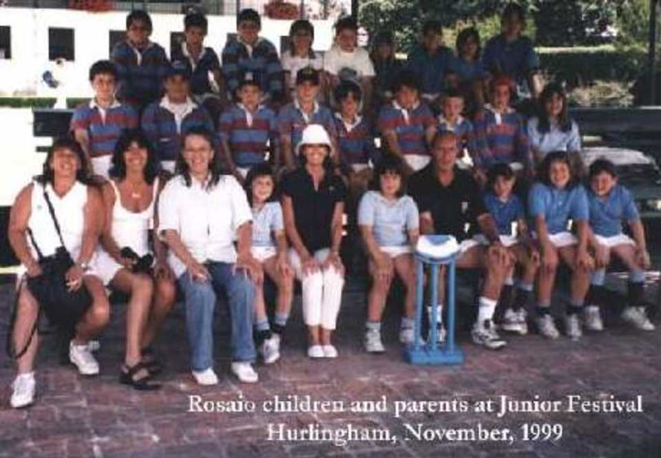 Rosaio children and parents at Junior Festival at Hurlingham, November 1999