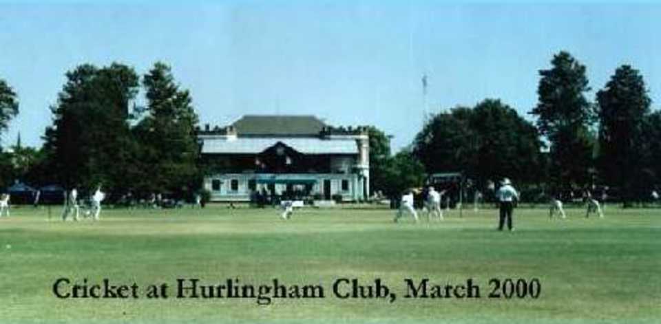 Cricket at Hurlingham Club, March 2000