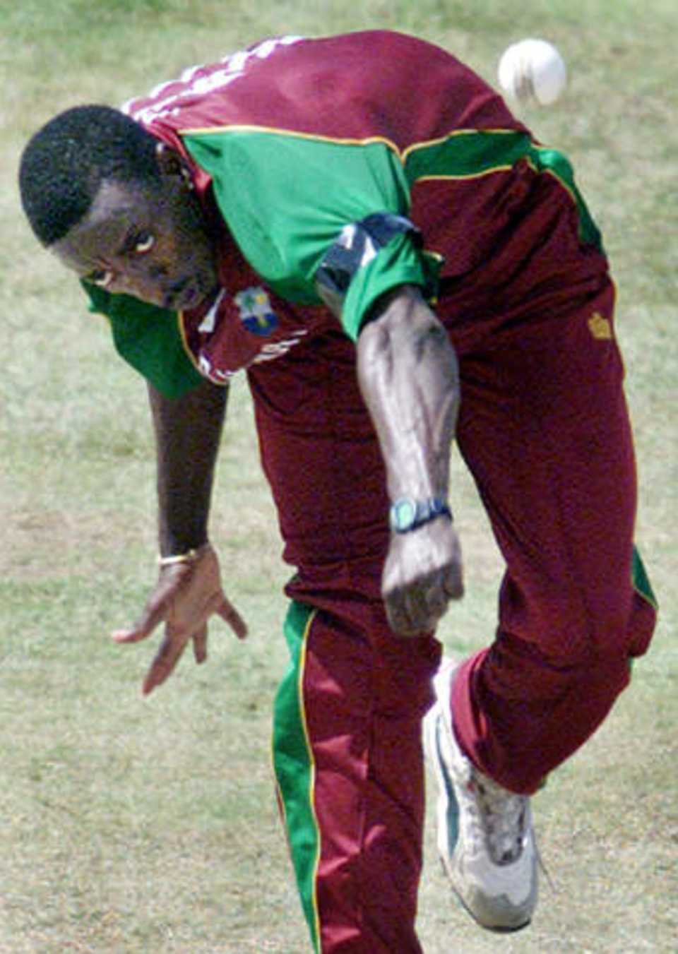 Collins during his brilliant spell of bowling against the Kenyans