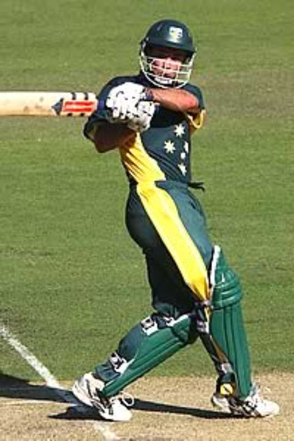 Maher hits a four, Australia A v Sri Lanka, 2002/03