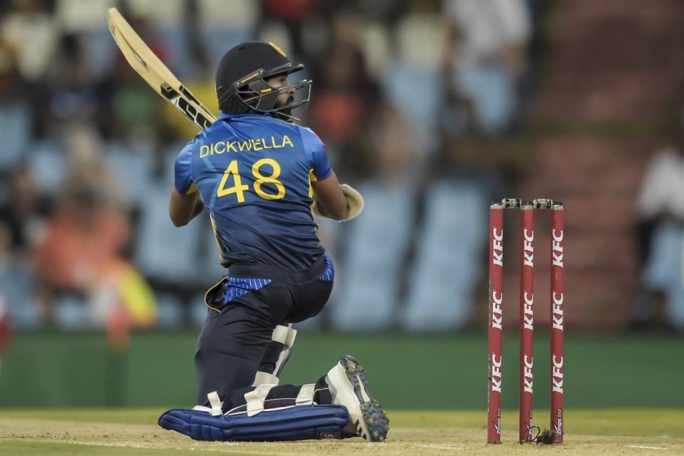 Niroshan Dickwella plays a scoop, South Africa v Sri Lanka, 2nd T20I, Centurion, March 22, 2019