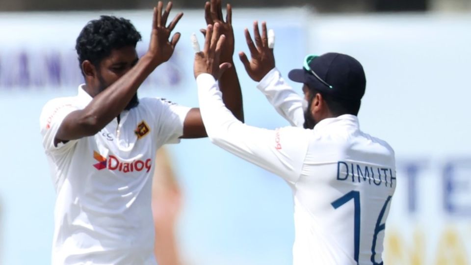 Prabath Jayasuriya continued his impressive debut, Sri Lanka vs Australia, 2nd Test, Galle, July 9, 2022