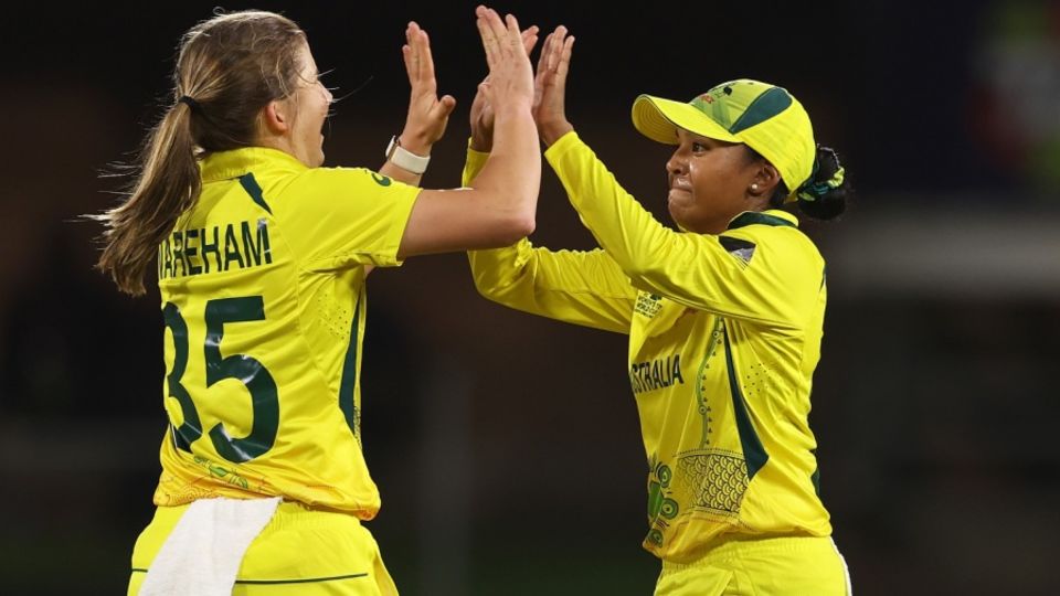 Leggies unite: Georgia Wareham struck in her opening over upon return&nbsp;&nbsp;&bull;&nbsp;&nbsp;ICC/Getty Images