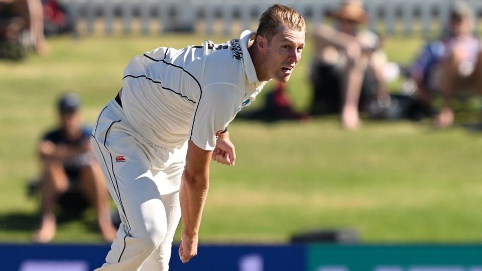 Kyle Jamieson took two wickets in his first spell