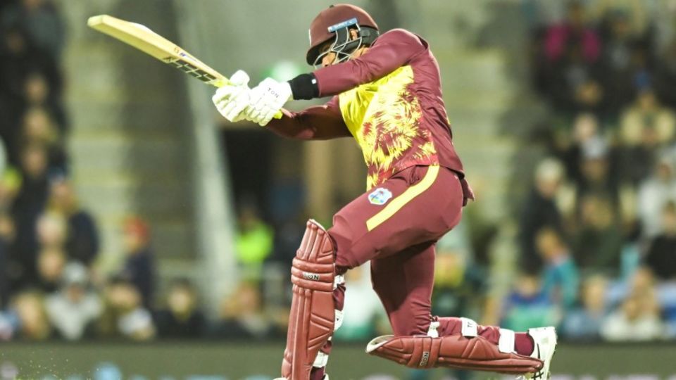 Brandon King made 53 off 37 but West Indies' middle order fell away