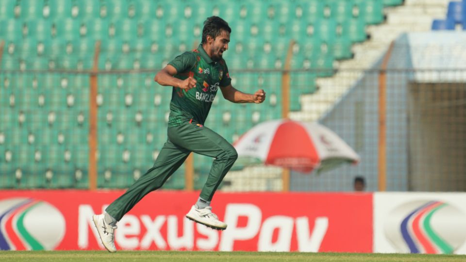 Tanzim Hasan Sakib took the first three wickets