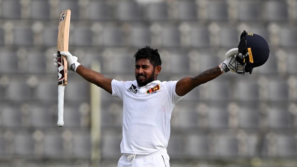 Kamindu Mendis scored his maiden Test century