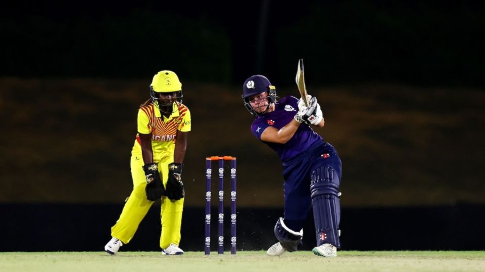 Ailsa Lister's third T20I half-century gave Scotland a strong score