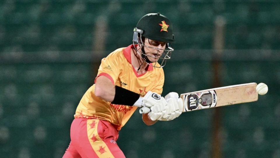 Johnathan Campbell made Zimbabwe's highest T20I score on debut