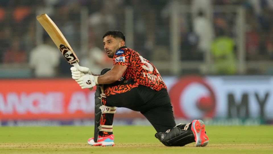 Rahul Tripathi hit a vital fifty off 29 balls, Kolkata Knight Riders vs Sunrisers Hyderabad, Qualifier 1, IPL 2024, Ahmedabad, May 21, 2024