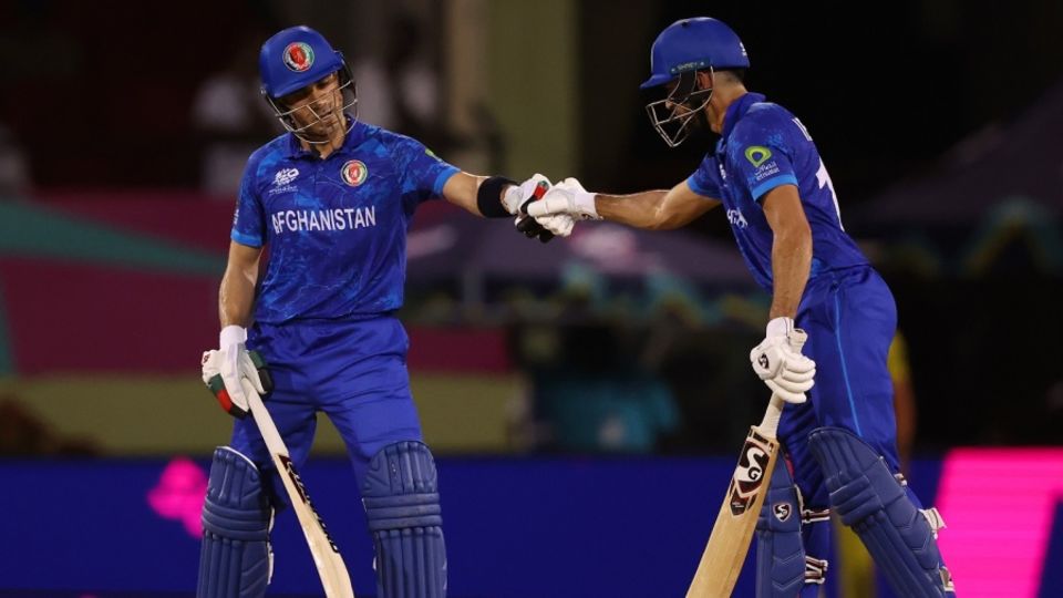 Rahmanullah Gurbaz and Ibrahim Zadran forged a century opening stand, Afghanistan vs Uganda, T20 World Cup 2024, Providence, June 3, 2024