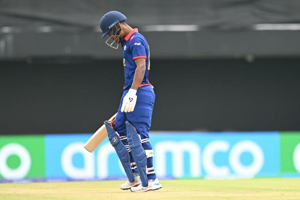 Rohit Paudel was resilient but fell right before the death overs started, Nepal vs Netherlands, T20 World Cup, Dallas, June 4, 2024