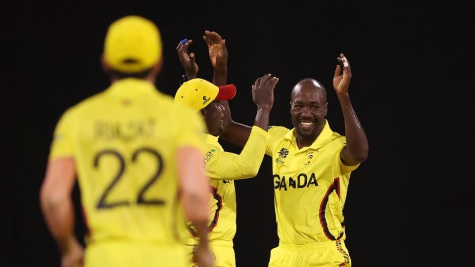 Frank Nsubuga, 43, bowled back-to-back wicket maidens, Papua New Guinea vs Uganda, T20 World Cup, Providence, June 5, 2024