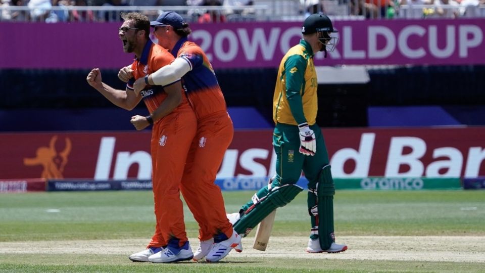 Vivian Kingma struck twice in the powerplay, Netherlands vs South Africa, T20 World Cup 2024, New York, June 8, 2024