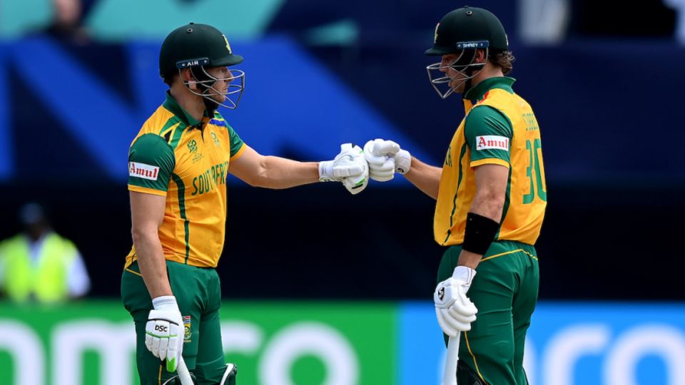 David Miller and Tristan Stubbs put on a match-winning 65-run stand for the fifth wicket, Netherlands vs South Africa, T20 World Cup 2024, New York, June 8, 2024