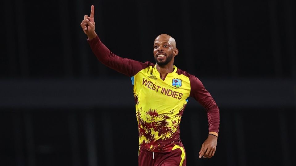 Roston Chase picked consecutive wickets in the 14th over, West Indies vs USA, T20 World Cup 2024, Super Eight, Bridgetown, June 21, 2024