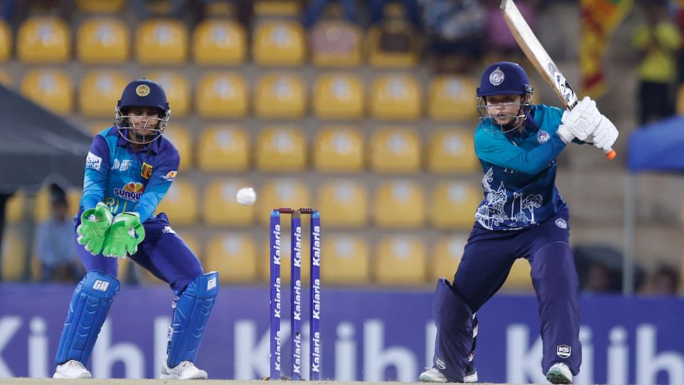 Nannapat Koncharoenkai was the only Thailand batter offering resistance, Sri Lanka vs Thailand, Women's Asia Cup 2024, Dambulla, July 24, 2024