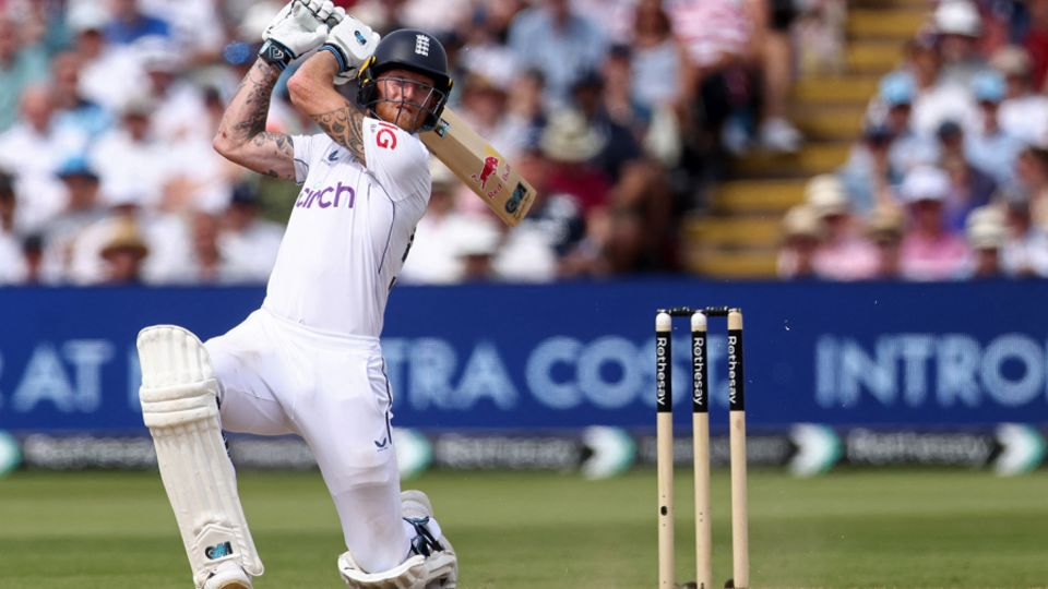 Ben Stokes launched the chase after opening in place of the injured Zak Crawley, England vs West Indies, 3rd Test, 3rd day, Edgbaston, Birmingham, July 28, 2024