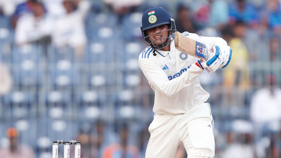 After a first-innings duck, Shubman Gill got going in the second, India vs Bangladesh, 1st Test, day two, Chennai, September 20, 2024