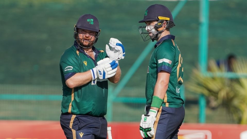 Paul Stirling and Andy Balbirnie put up a solid opening partnership, Ireland vs South Africa, 3rd ODI, Abu Dhabi, October 7, 2024