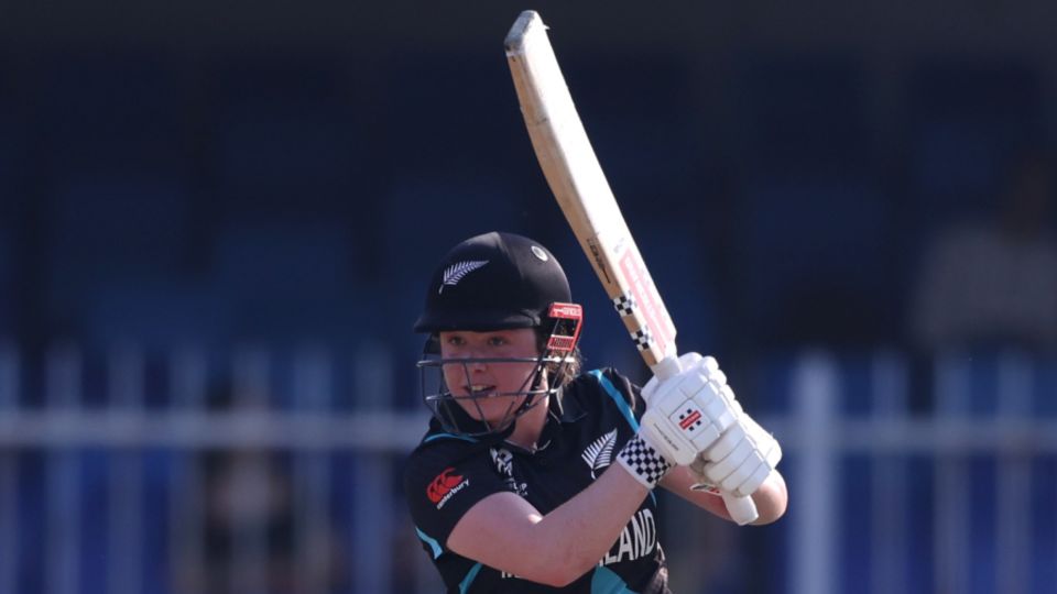 Georgia Plimmer set the pace in New Zealand's chase, New Zealand vs Sri Lanka, Women's T20 World Cup 2024, Sharjah, October 12, 2024