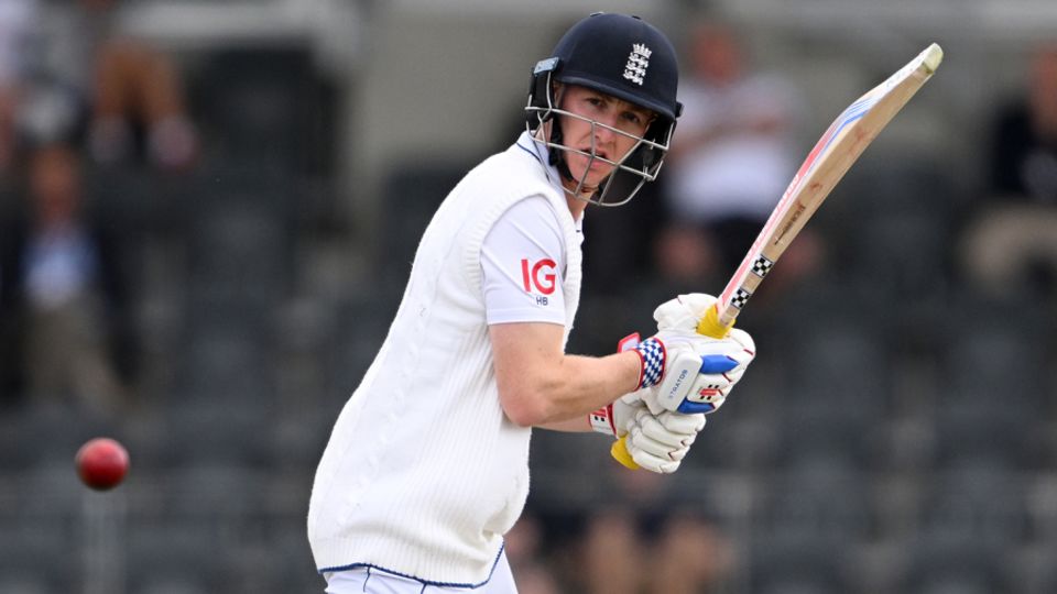Harry Brook flashes one away behind square, New Zealand vs England, 1st Men's Test, 3rd day, Christchurch, November 30, 2024